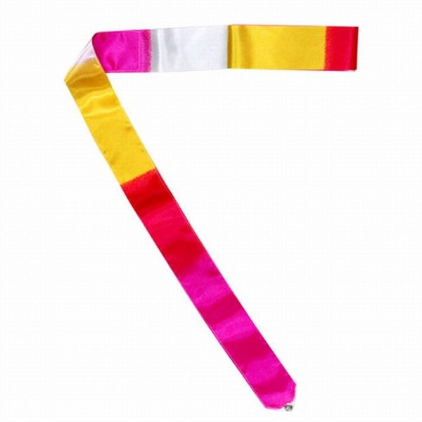 Classic Line Multi Colored Ribbon - 4 Meter Pink, White & Yellow