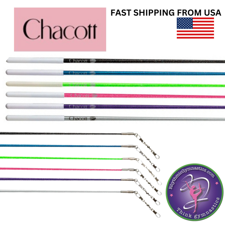 Chacott Holographic Ribbon Stick - 60 cm  FIG APPROVED