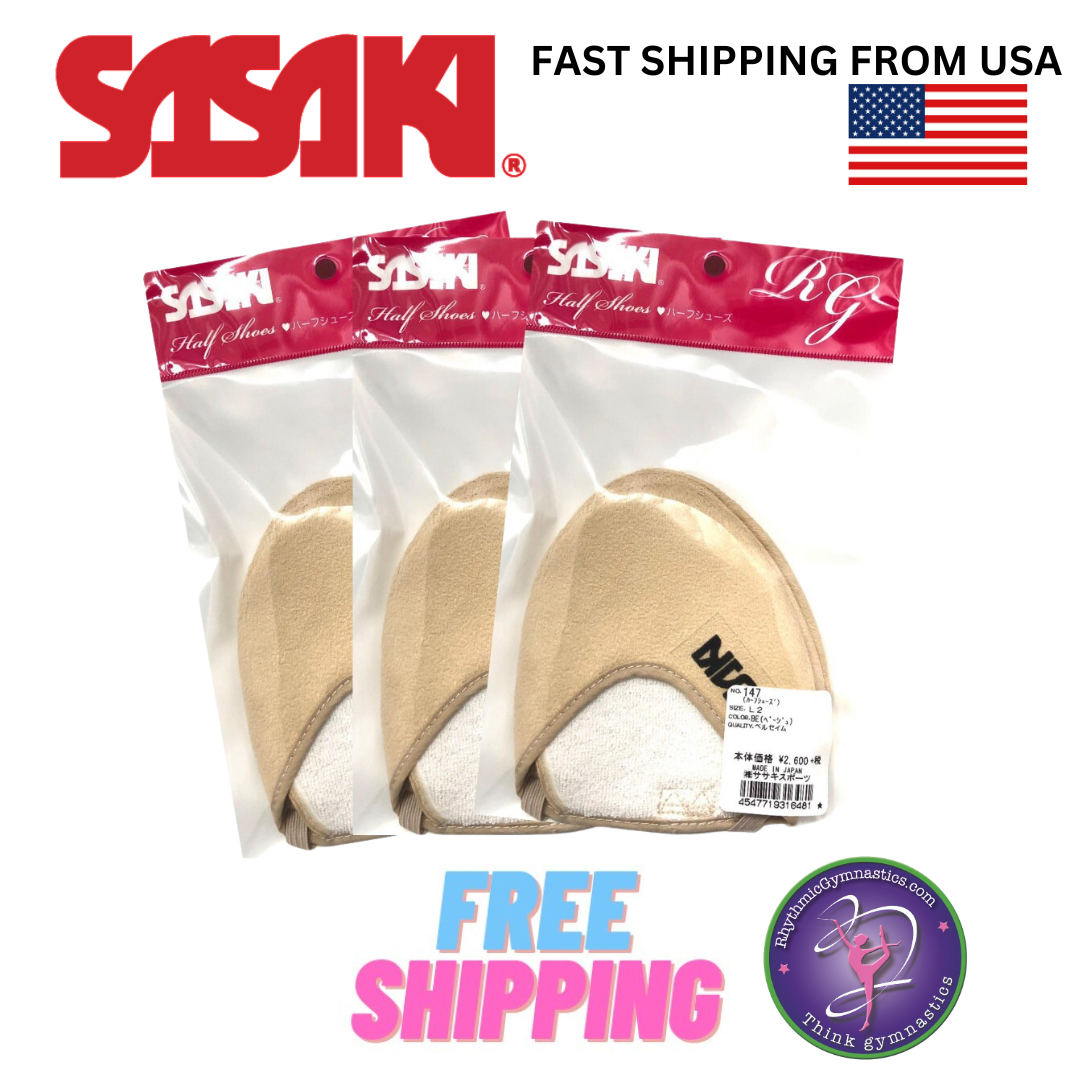 VALUE PACK Sasaki 147 RG Rhythmic Gymnastics Half-Shoes (3 pairs)