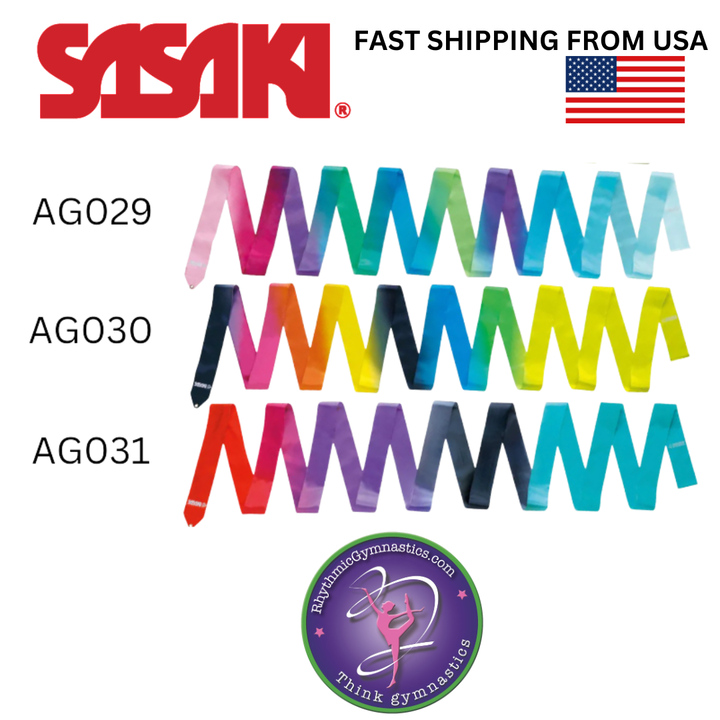 Sasaki M-71AG-F Art Gradation Ribbons 6 meter FIG APPROVED