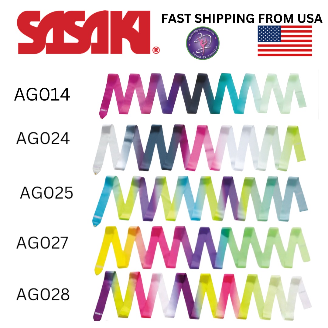 Sasaki M-71AG-F Art Gradation Ribbons 6 meter FIG APPROVED