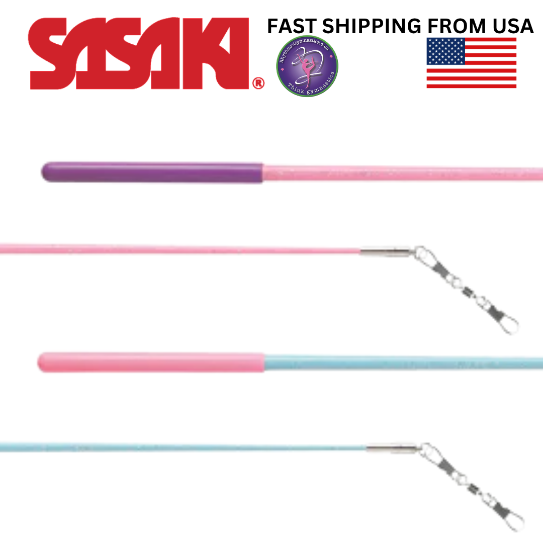 Sasaki MJ-82H Hologram Sparkly Junior Ribbon Stick - 50 cm