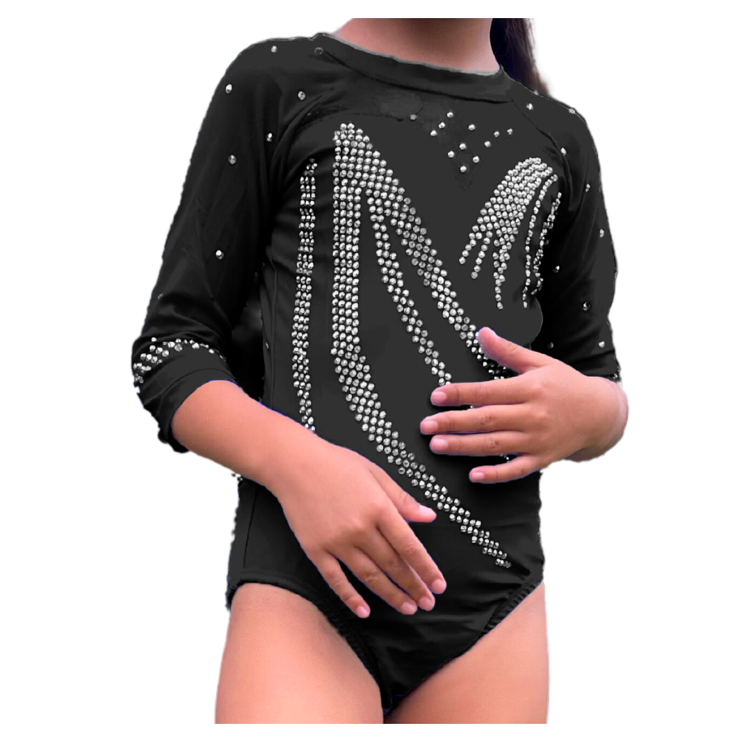 Elegant Dazzling Competition Leotard for girls