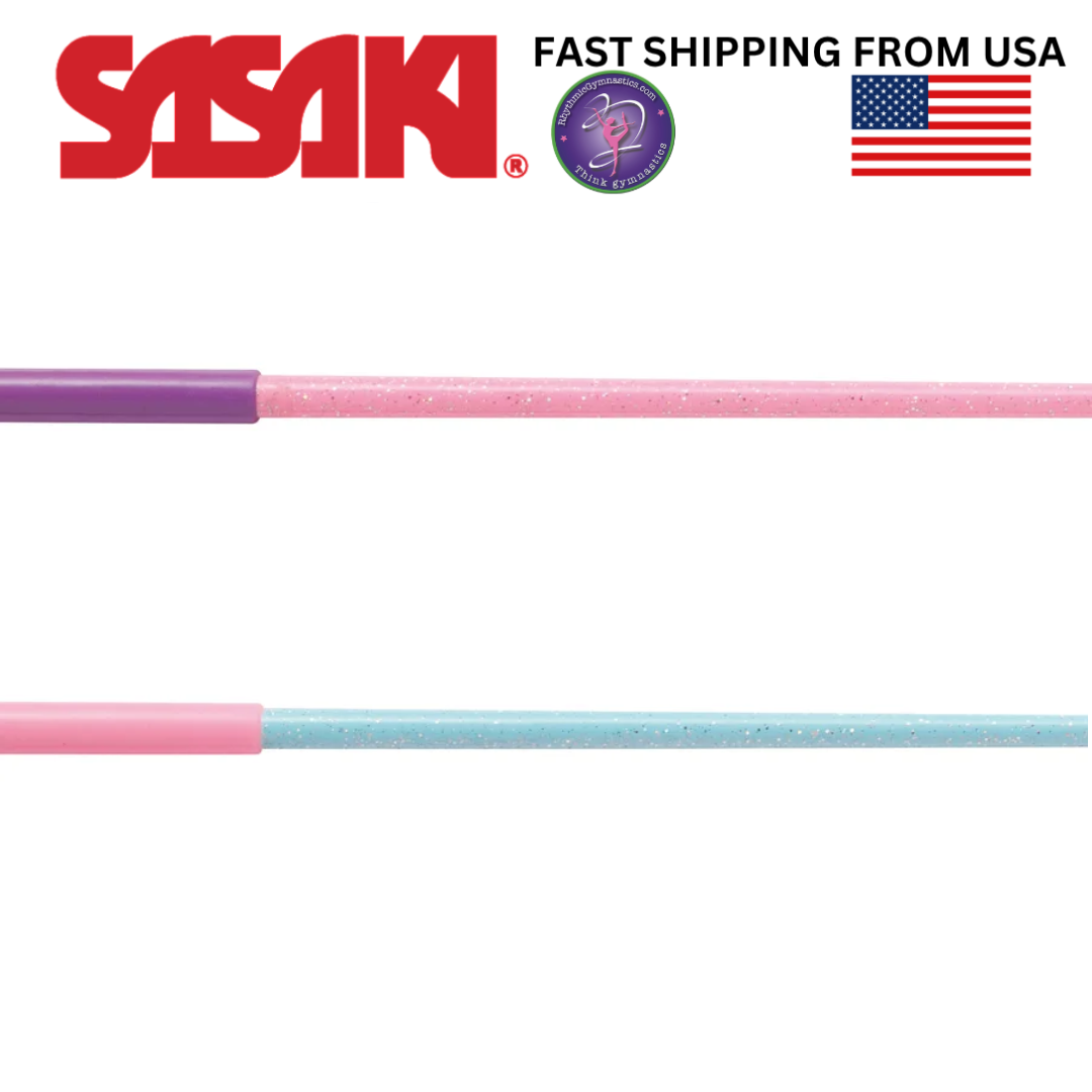 Sasaki MJ-82H Hologram Sparkly Junior Ribbon Stick - 50 cm