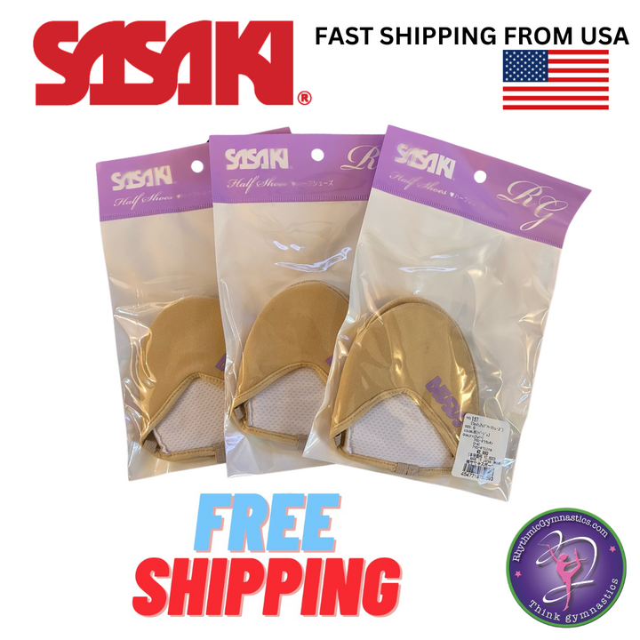 VALUE PACK  Sasaki 157 RG Rhythmic Gymnastics WashUp Half Shoes (3 pairs)