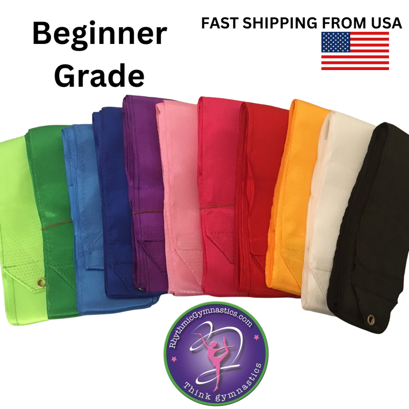 Set of 6 Beginner Grade Ribbons (without stick) 4 meter assorted
