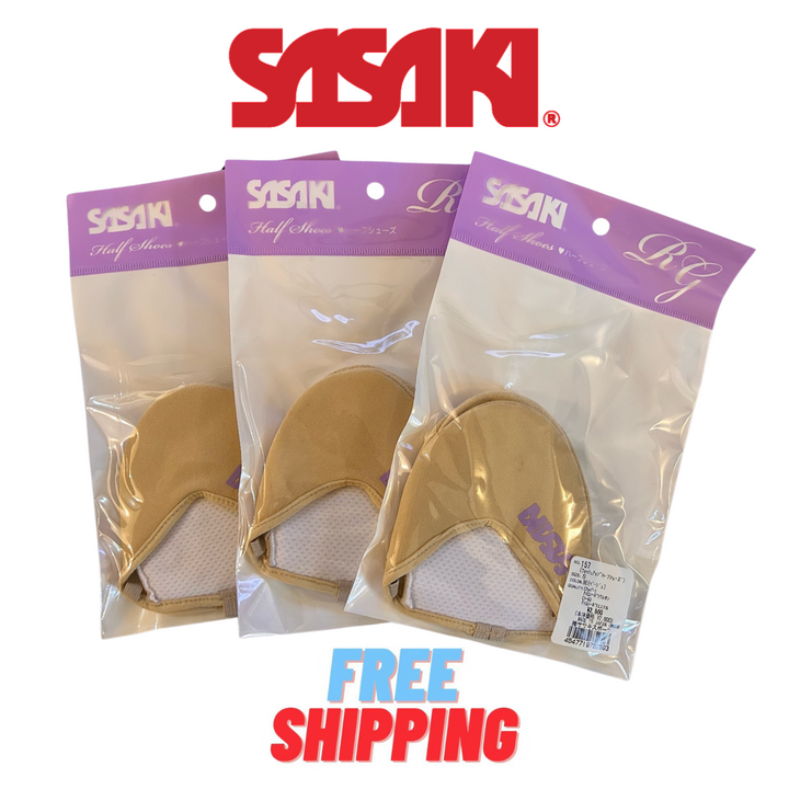 VALUE PACK  Sasaki 157 RG Rhythmic Gymnastics WashUp Half Shoes (3 pairs)