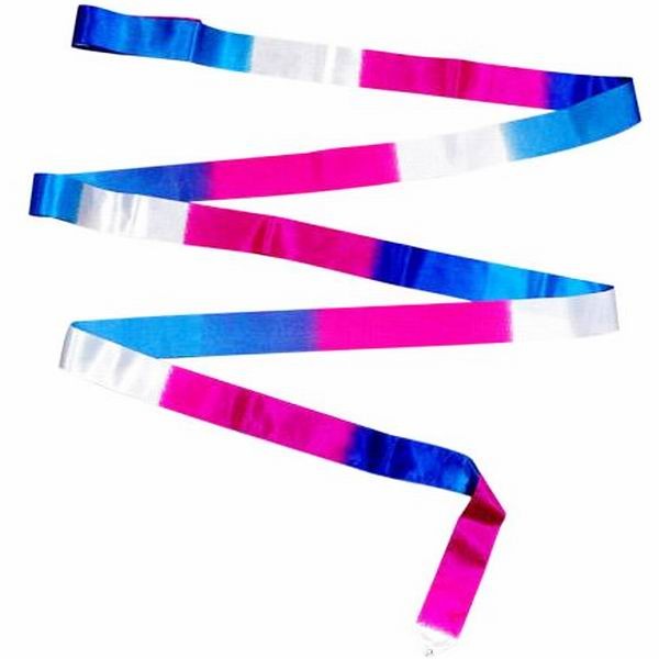 Classic Line Multi Colored Ribbon - 4 Meter Blue, White & Pink