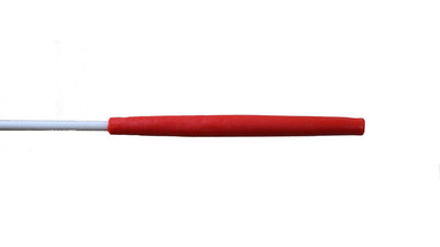 Beginner Grade White Ribbon Stick with Red Handle 16, 18 & 20 in