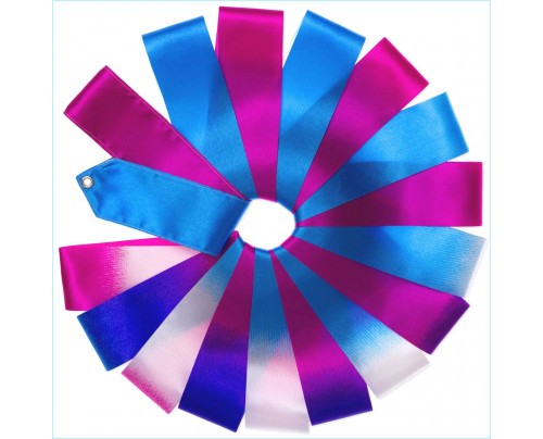 Classic Line Multi colored Ribbon 3 Meter Pink,blue & white