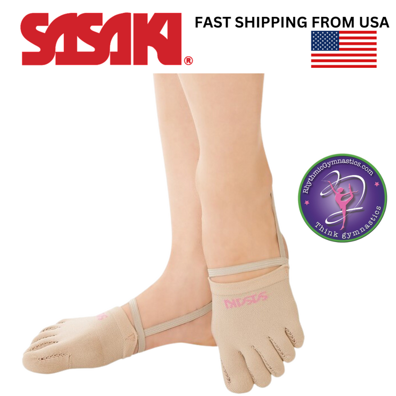 Sasaki 153-F5 RG Rhythmic Gymnastics Five Finger Demi Shoes